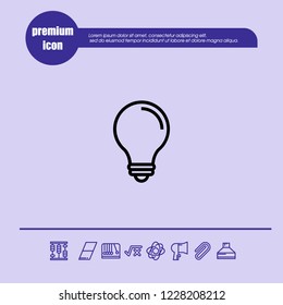 Lamp icon vector