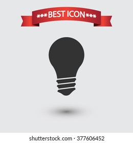 Lamp icon vector