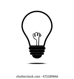 Lamp icon vector