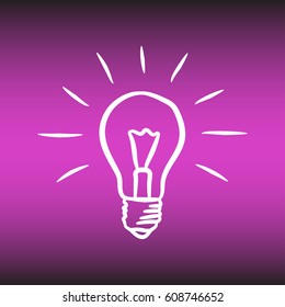 Lamp icon vector
