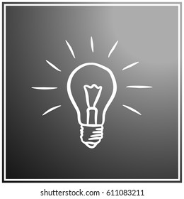 Lamp icon vector