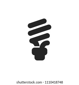 Lamp icon vector, bulb symbol