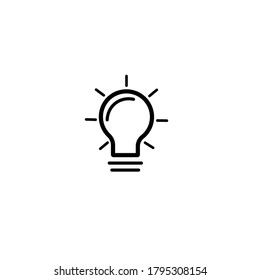 Lamp icon vector concept eps10