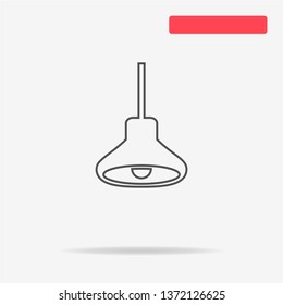 Lamp icon. Vector concept illustration for design.