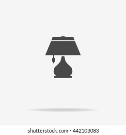 Lamp icon. Vector concept illustration for design.