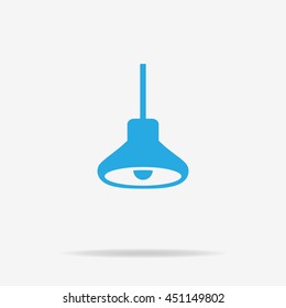 Lamp icon. Vector concept illustration for design.