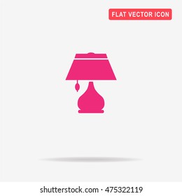 Lamp icon. Vector concept illustration for design.