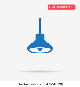Lamp icon. Vector concept illustration for design.