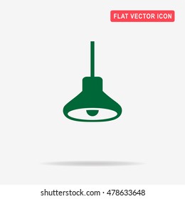 Lamp icon. Vector concept illustration for design.