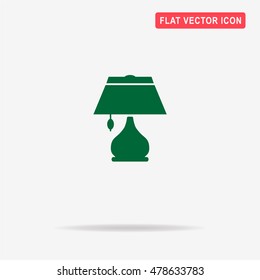Lamp icon. Vector concept illustration for design.