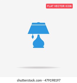 Lamp icon. Vector concept illustration for design.