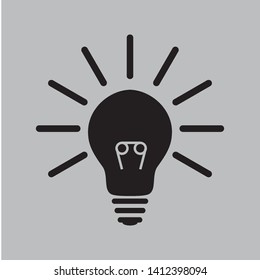 lamp icon vector design template