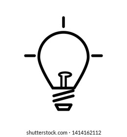 Lamp icon vector design template