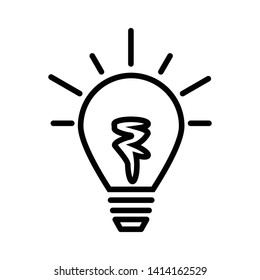Lamp icon vector design template