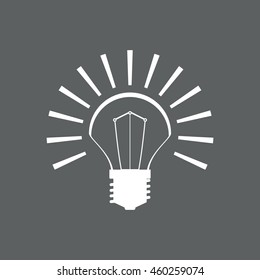 lamp Icon, vector, icon flat