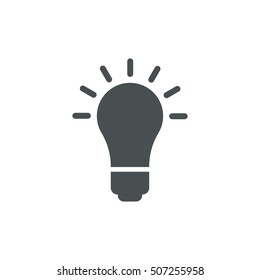 Lamp Icon Vector flat design style