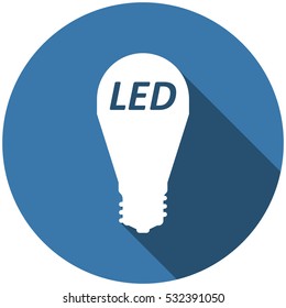 Lamp Icon Vector flat design style