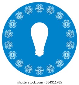  Lamp Icon Vector flat design style