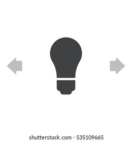 Lamp Icon Vector flat design style