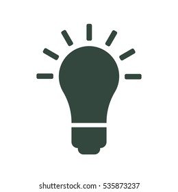 Lamp Icon Vector flat design style