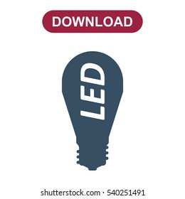 Lamp Icon Vector flat design style