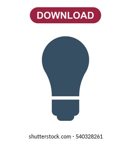 Lamp Icon Vector flat design style