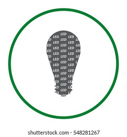 Lamp Icon Vector flat design style