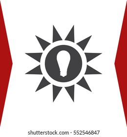  Lamp Icon Vector flat design style