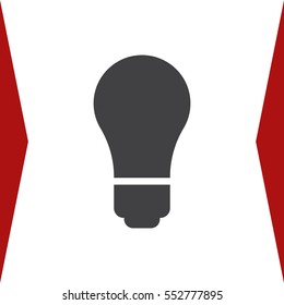 Lamp Icon Vector flat design style