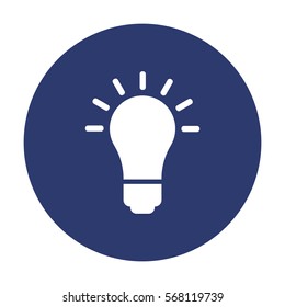 Lamp Icon Vector flat design style