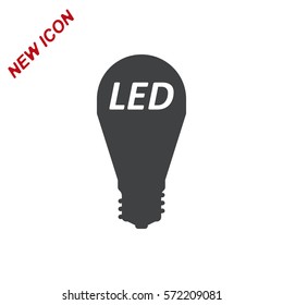 Lamp Icon Vector flat design style