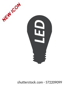 Lamp Icon Vector flat design style