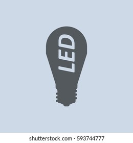 Lamp Icon Vector flat design style