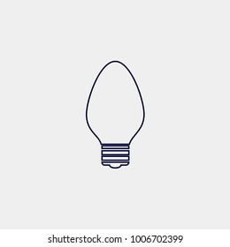lamp icon, Vector illustration