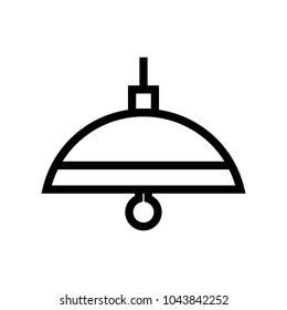 lamp icon, vector illustration