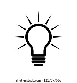 Lamp icon. Vector illustration.