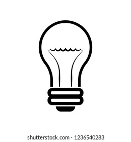 Lamp icon. Vector illustration.