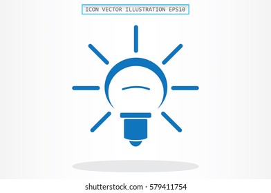 Lamp icon vector illustration.