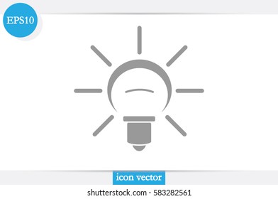 Lamp icon vector illustration.