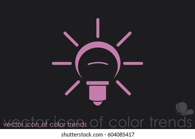 Lamp icon vector illustration.