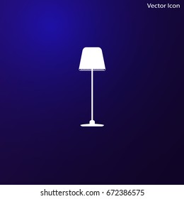 lamp icon, vector illustration
