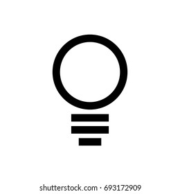 Lamp icon. Vector illustration.