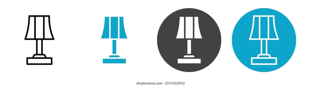 lamp icon Vector illustration in black