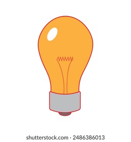 Plantilla de diseño de Ilustración vectorial de icono de lámpara