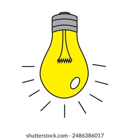 lamp icon vector illustration design template