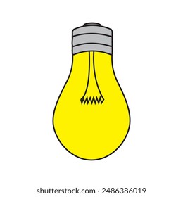 Plantilla de diseño de Ilustración vectorial de icono de lámpara