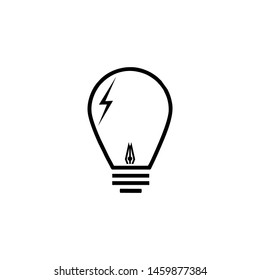 lamp icon vector illustration - EPS 10