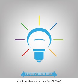 Lamp icon vector illustration EPS 10.