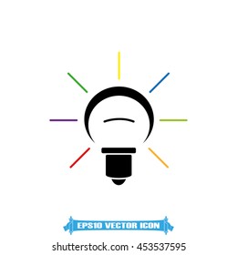 Lamp icon vector illustration EPS 10.