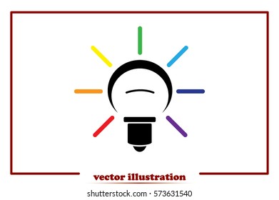 Lamp icon vector illustration EPS 10.